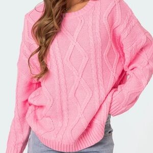 Edikted oversized cable knit sweater